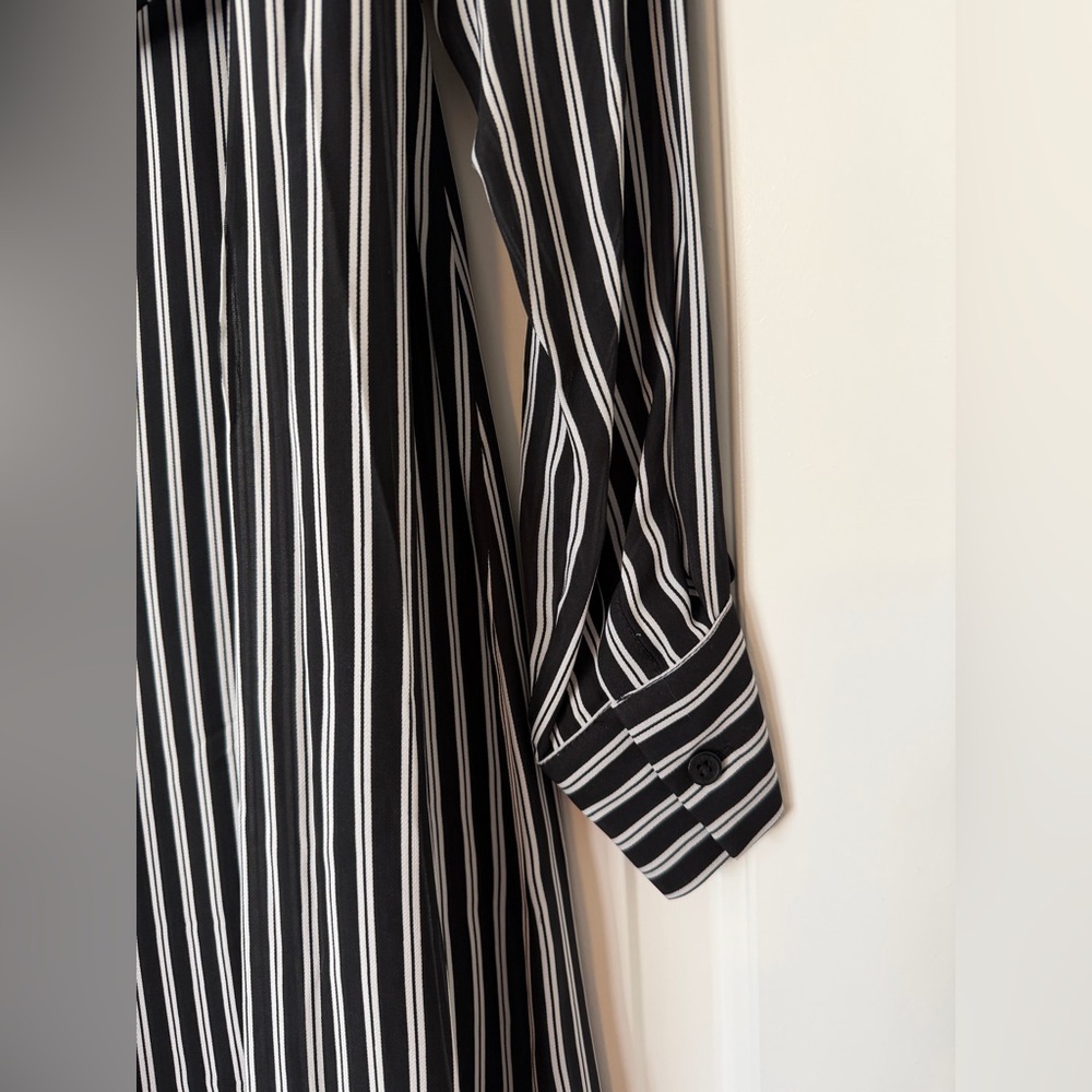 NWOT Michael Kors silk blend striped maxi dress - Picture 12 of 16